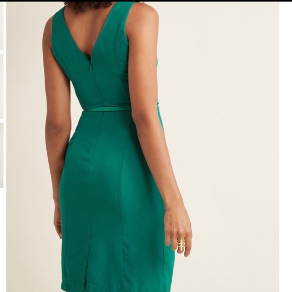 modcloth emerald green dress